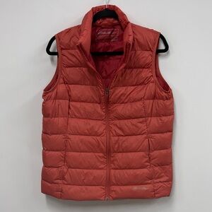 Eddie Bauer Coral down Puffer Vest L EB 650